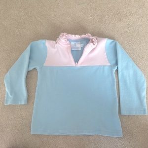 Girls 4T Little English half zip